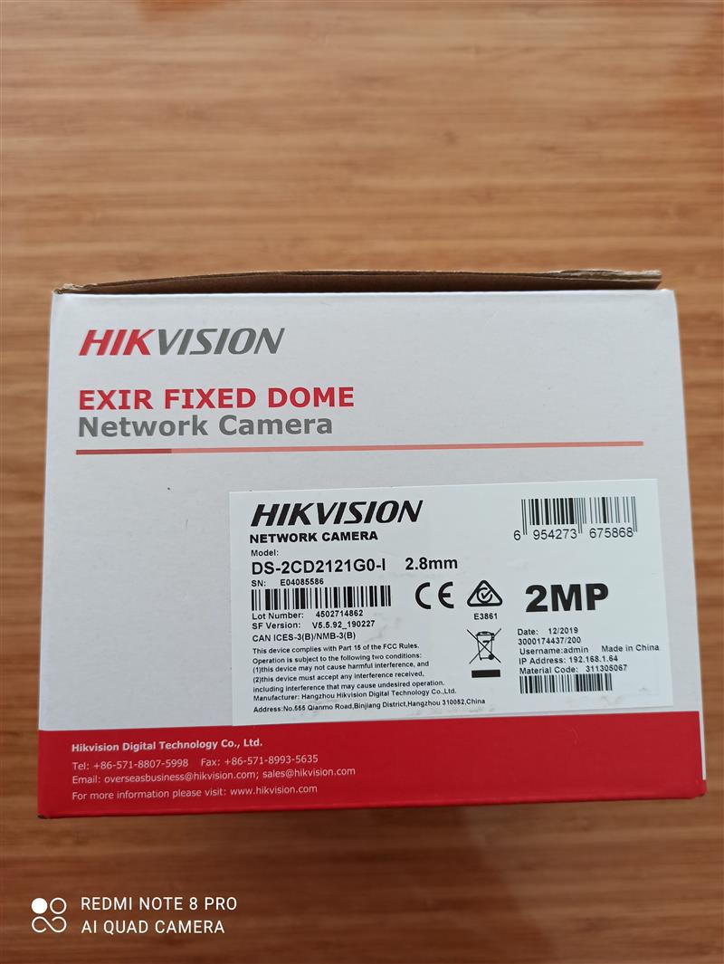 Hikvision 2MP Mini IR Dome Kamera