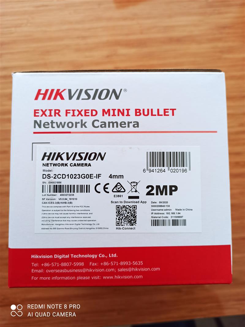 Hikvision 2MP IP IR Bullet Kamera