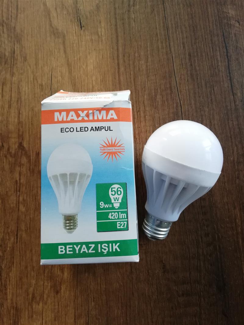 LED AMPUL  9 W  Beyaz Işık